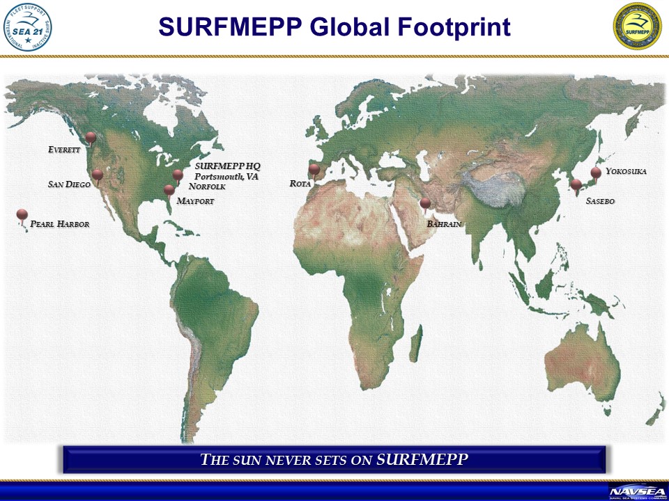 SUBMEPP Global Footprint map SUBMEPP Global Footprint map